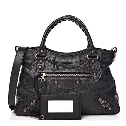 Balenciaga Agneau Giant 12 Rose Gold Hardware Town Black 1 of 10