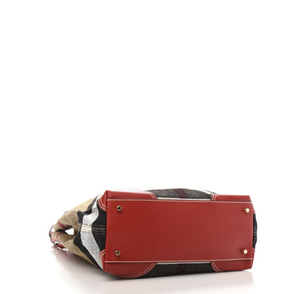 Burberry Canvas Mega Check Medium Maidstone Cadmium Red 4 of 9
