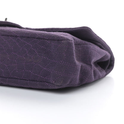Chanel Jersey Coco's Croc 2.55 Reissue 226 Flap Purple 10 of 14