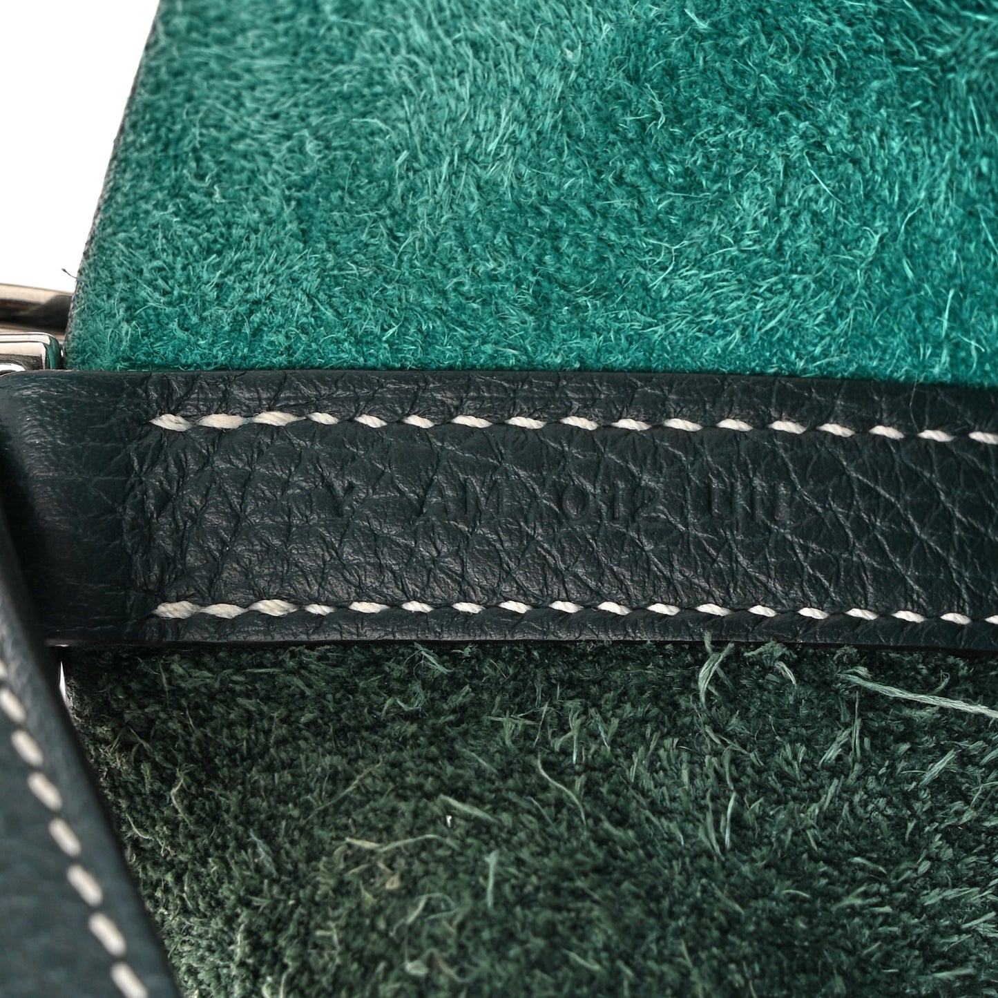 Taurillon Clemence Casaque Picotin Lock 22 MM Vert Bosphore Deep Bleu