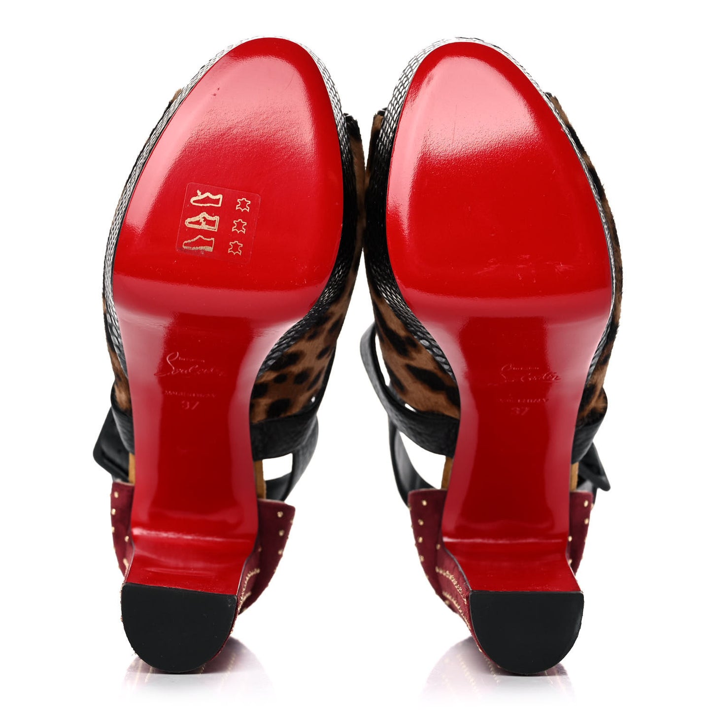 Calf Hair Leopard Print Bingirl Plume 130 Pump 37 Multicolor