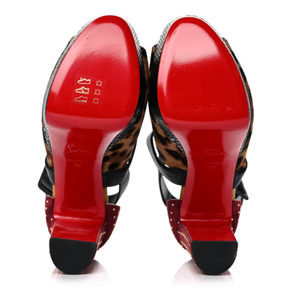 Christian Louboutin Calf Hair Leopard Print Bingirl Plume 130 Pump 37 Multicolor 5 of 9