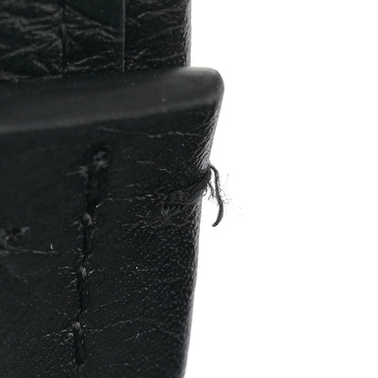 The Row Grained Calfskin Park Tote Three Black 12 of 13