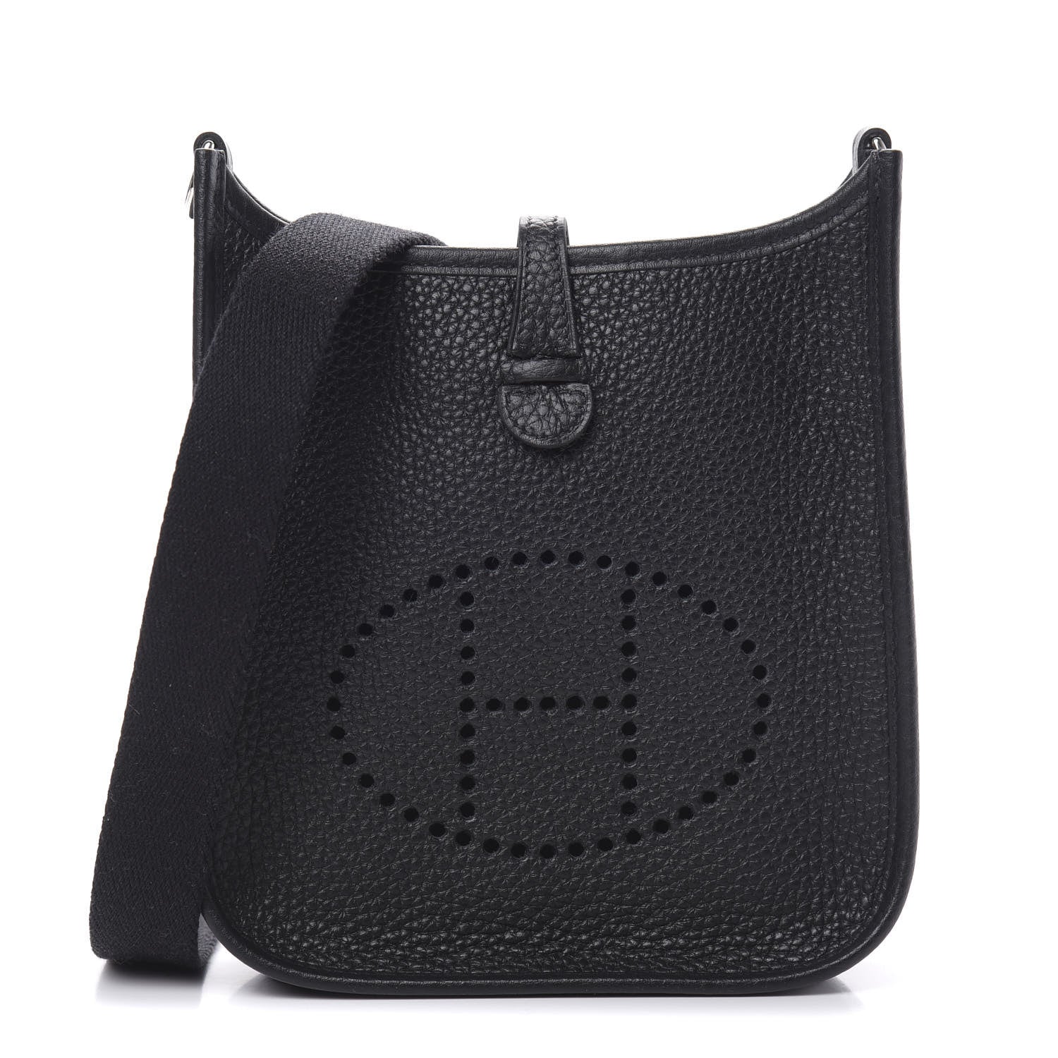 Hermes Taurillon Clemence Evelyne TPM Black 1 of 11