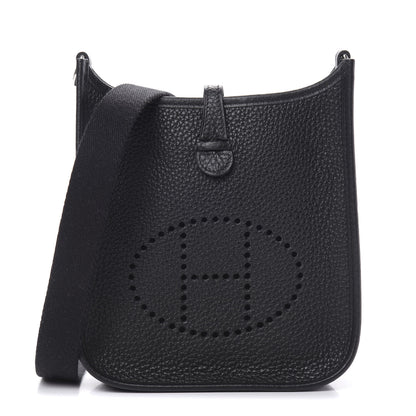 Hermes Taurillon Clemence Evelyne TPM Black 1 of 11