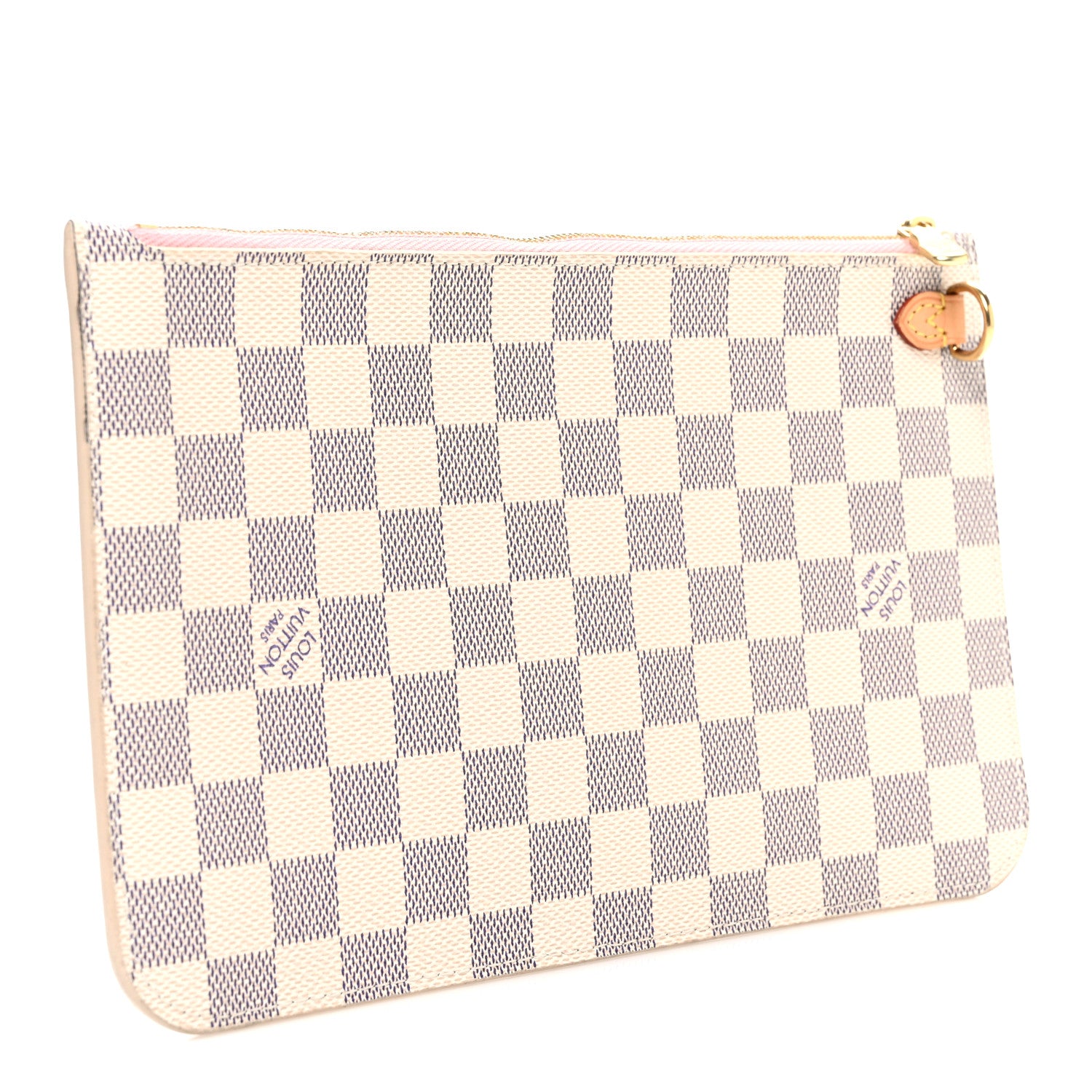 Louis Vuitton Damier Azur Neverfull MM GM Pochette Rose Ballerine 3 of 7