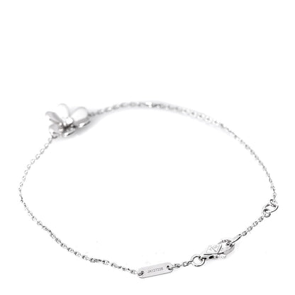 Van Cleef & Arpels 18K White Gold Diamond Mini Frivole Bracelet 3 of 6