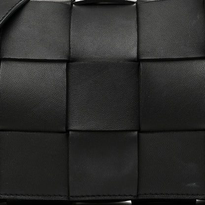Bottega Veneta Lambskin Maxi Intrecciato Cassette Crossbody Bag Black 7 of 11