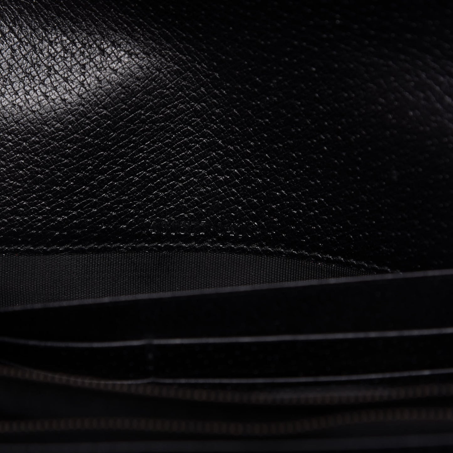 Calfskin Web Mini Dionysus Chain Wallet Black