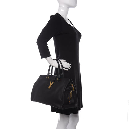 Saint Laurent Calfskin Medium Classic Y Cabas Black 2 of 10