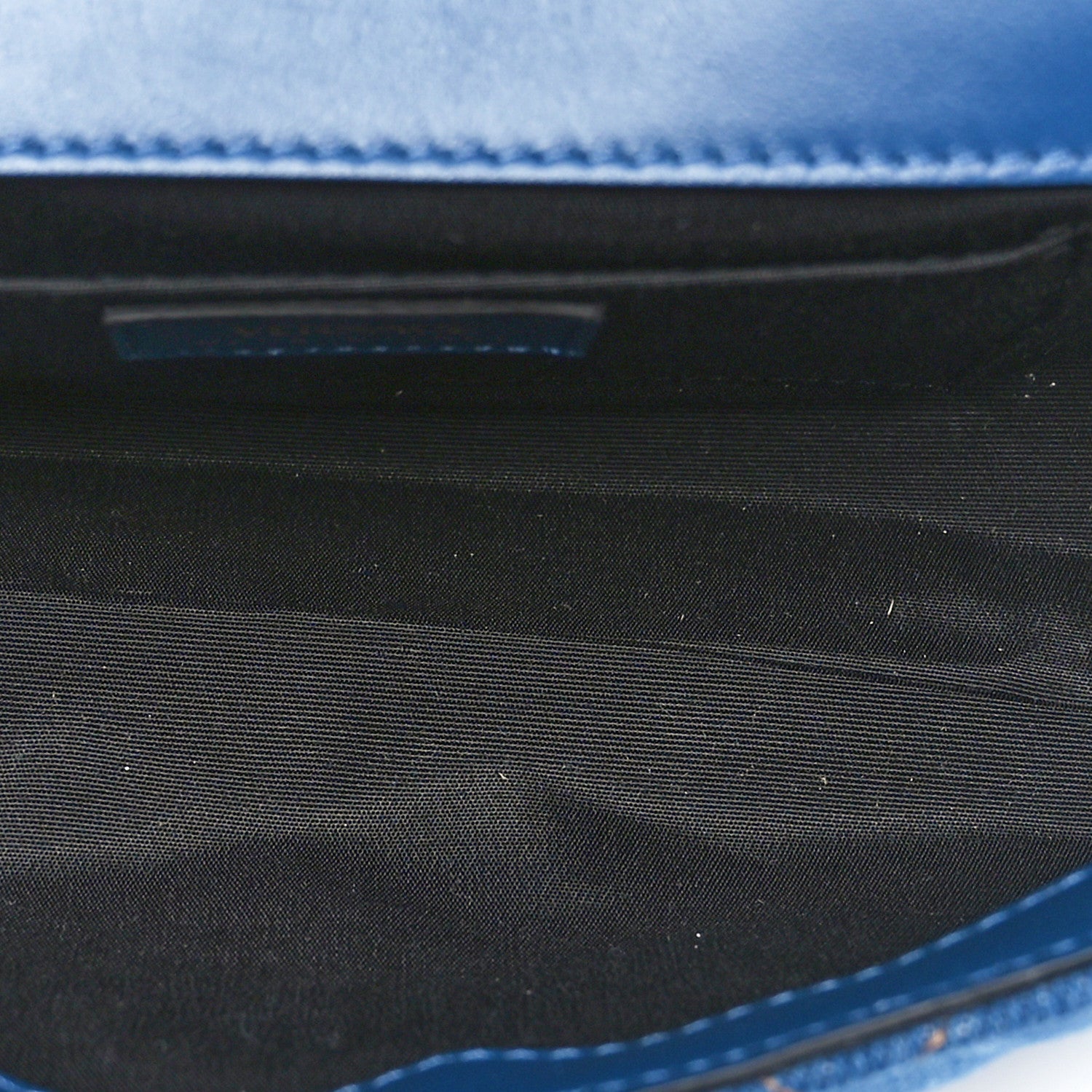 Versace Denim Quilted La Medusa Small Shoulder Bag Blue 5 of 9