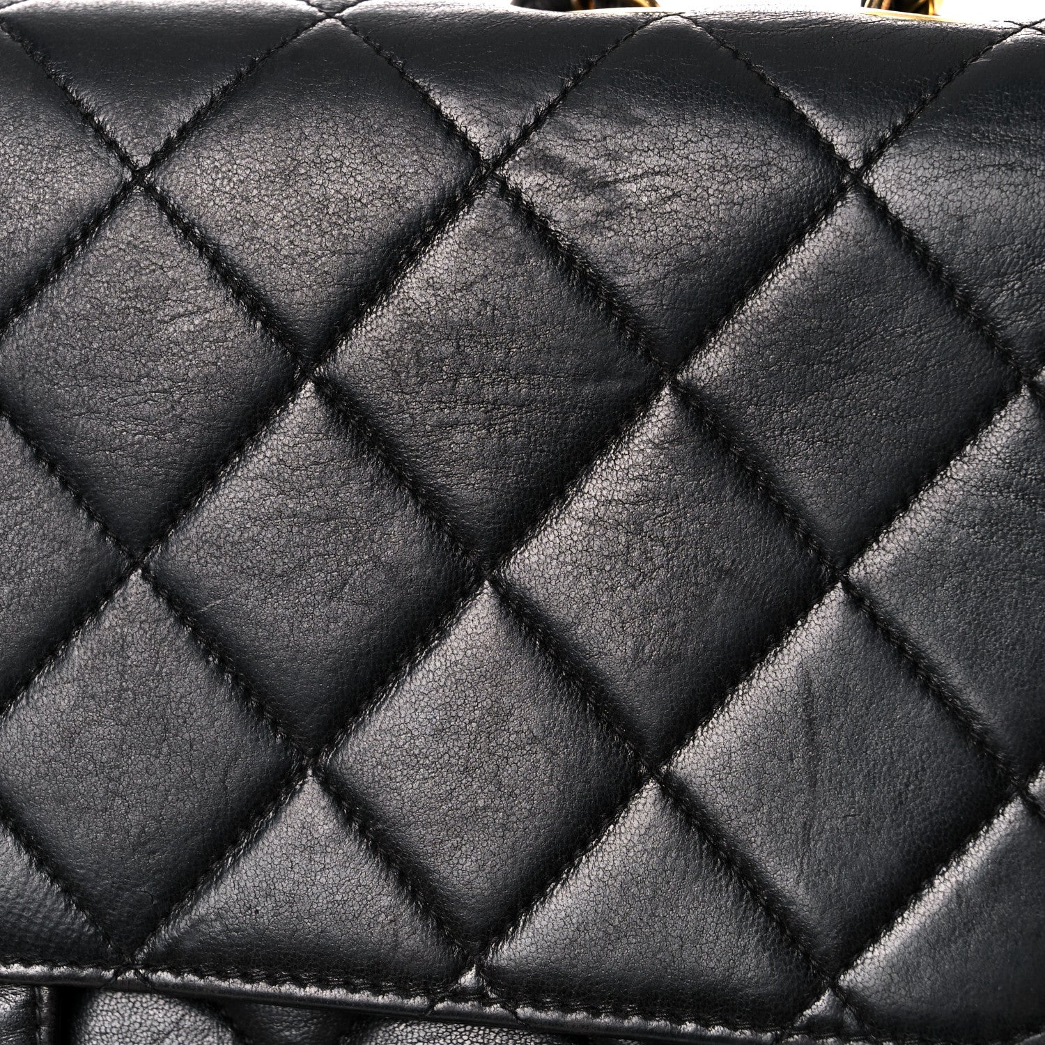 Chanel Lambskin Quilted Jumbo Single Flap Black 21 of 26