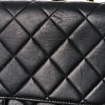 Chanel Lambskin Quilted Jumbo Single Flap Black 21 of 26