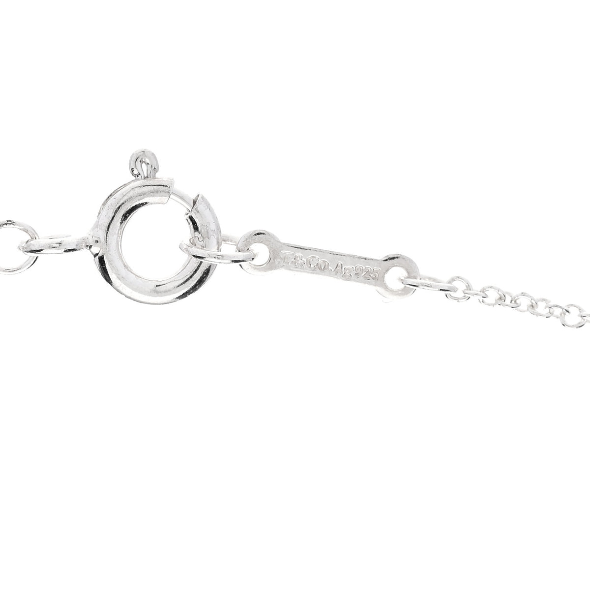 Sterling Silver Paloma Picasso Olive Leaf Heart Pendant Necklace