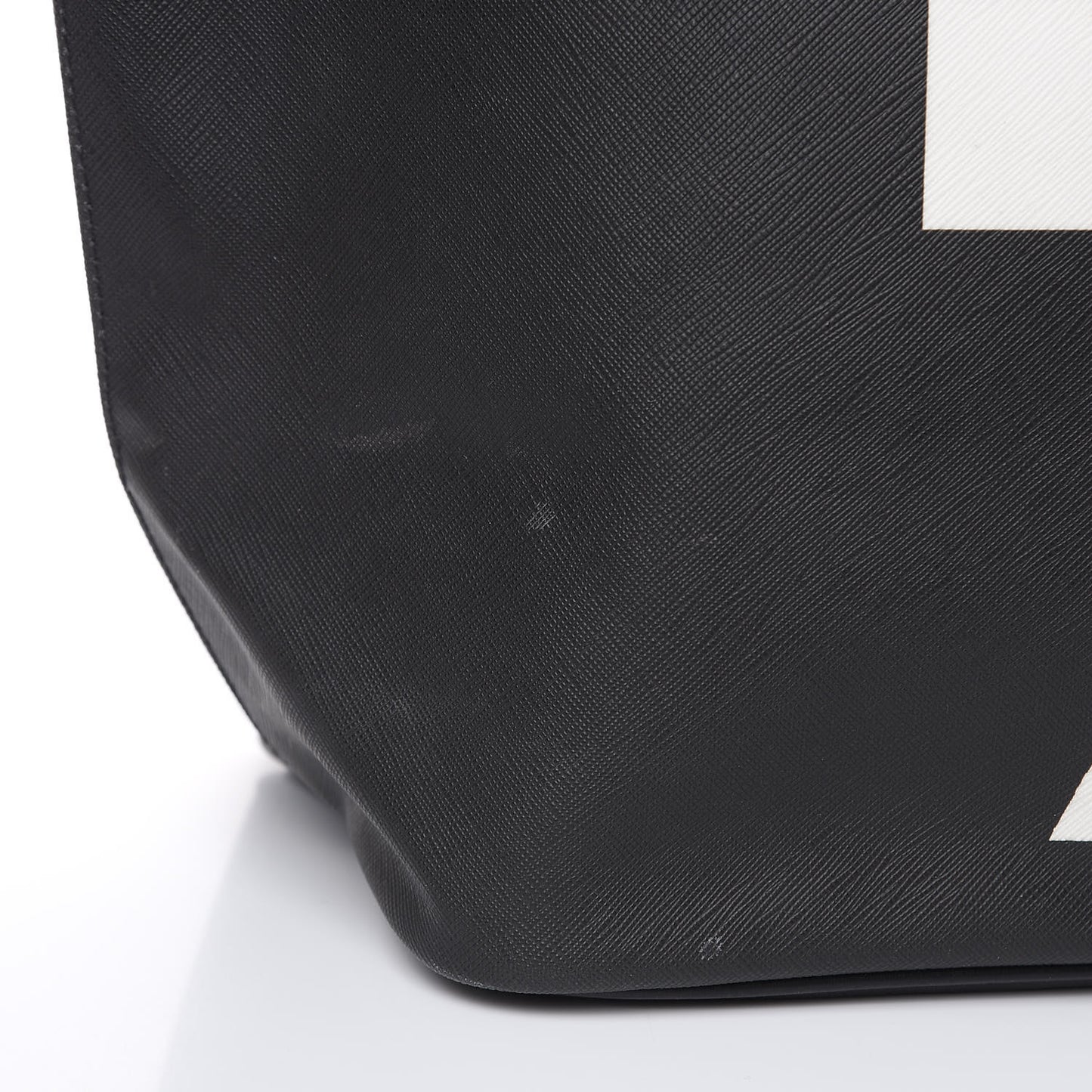 Textured Coated Canvas Favelas Large Antigona Tote Black