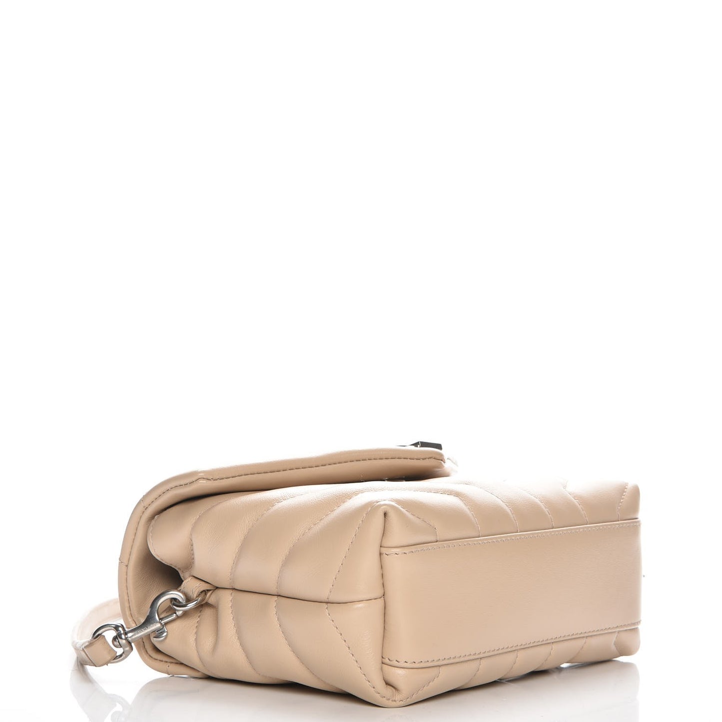 Calfskin Y Quilted Monogram Toy Loulou Crossbody Bag Nude Powder