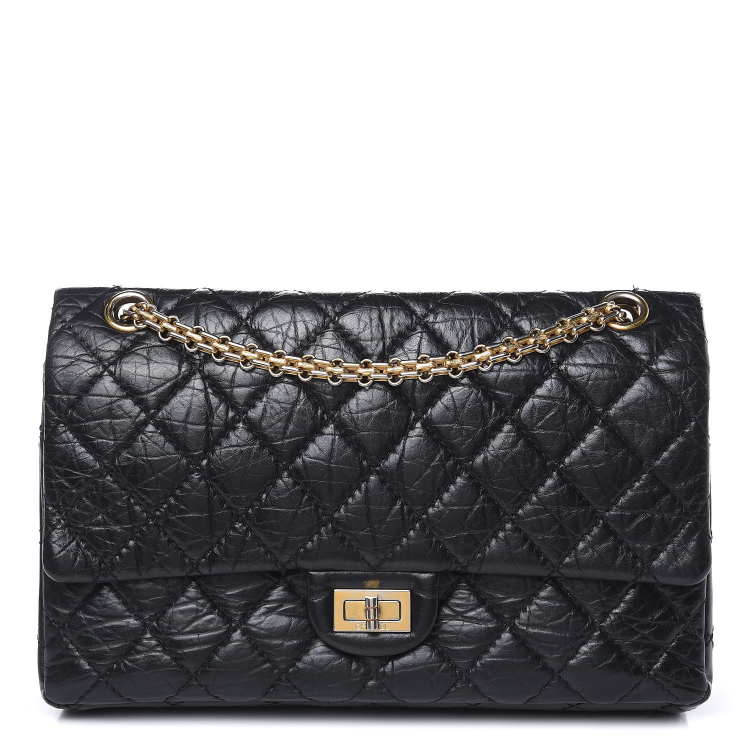 Chanel Aged Calfskin Quilted 2.55 Reissue 226 Flap Black 1 of 12