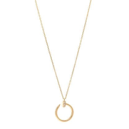 Cartier 18K Yellow Gold Diamond Juste Un Clou Pendant Necklace 1 of 4
