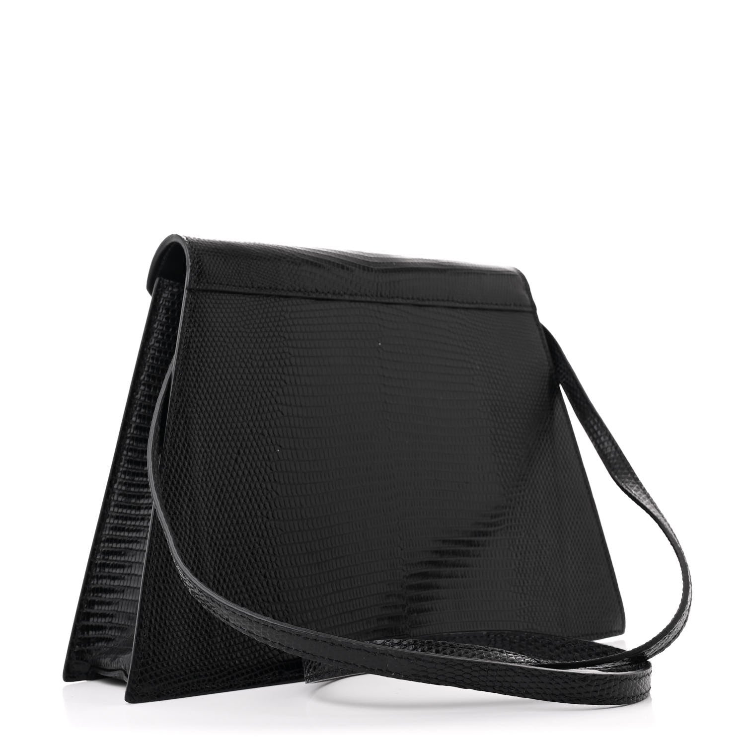 Celine Lizard Edwige Shoulder Bag Black 3 of 11