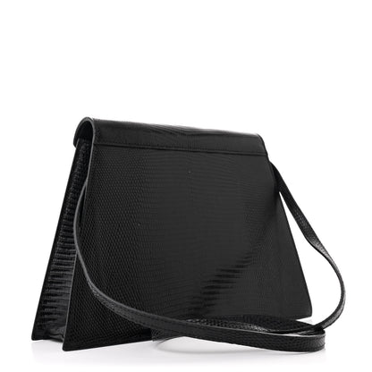 Celine Lizard Edwige Shoulder Bag Black 3 of 11