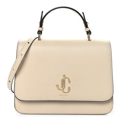 Jimmy Choo Grainy Calfskin JC Top Handle Beige 1 of 9