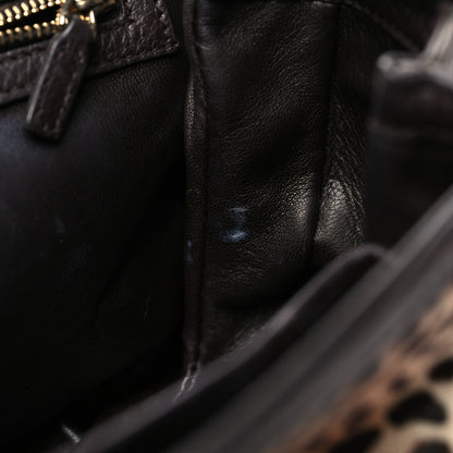 Gucci Pony Hair Jaguar Print New Bamboo Medium Top Handle Bag 13 of 14