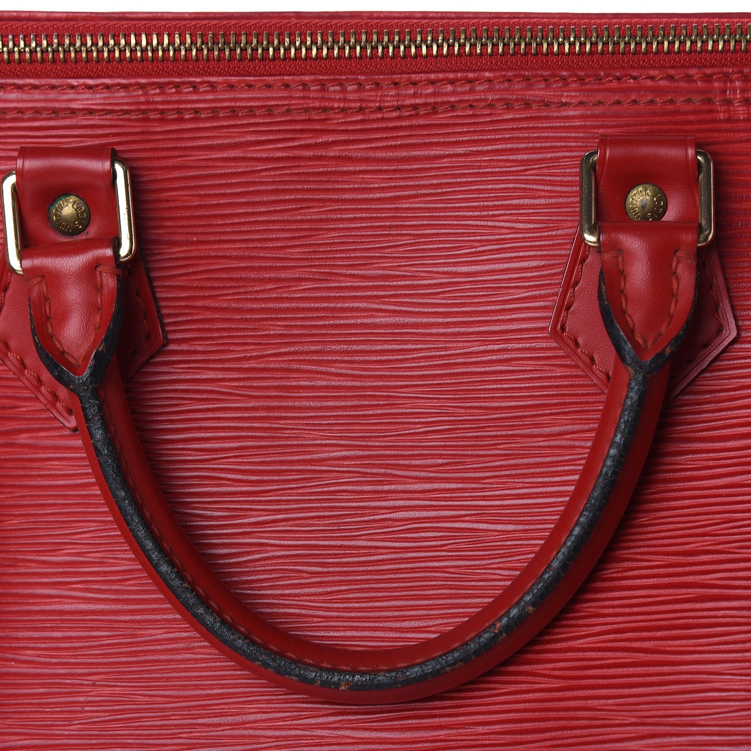 Louis Vuitton Epi Speedy 30 Castillan Red 7 of 20