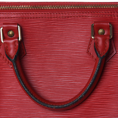 Louis Vuitton Epi Speedy 30 Castillan Red 7 of 20
