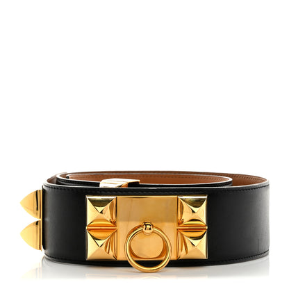 Hermes Box Collier De Chien CDC Belt 75 30 Black 1 of 6