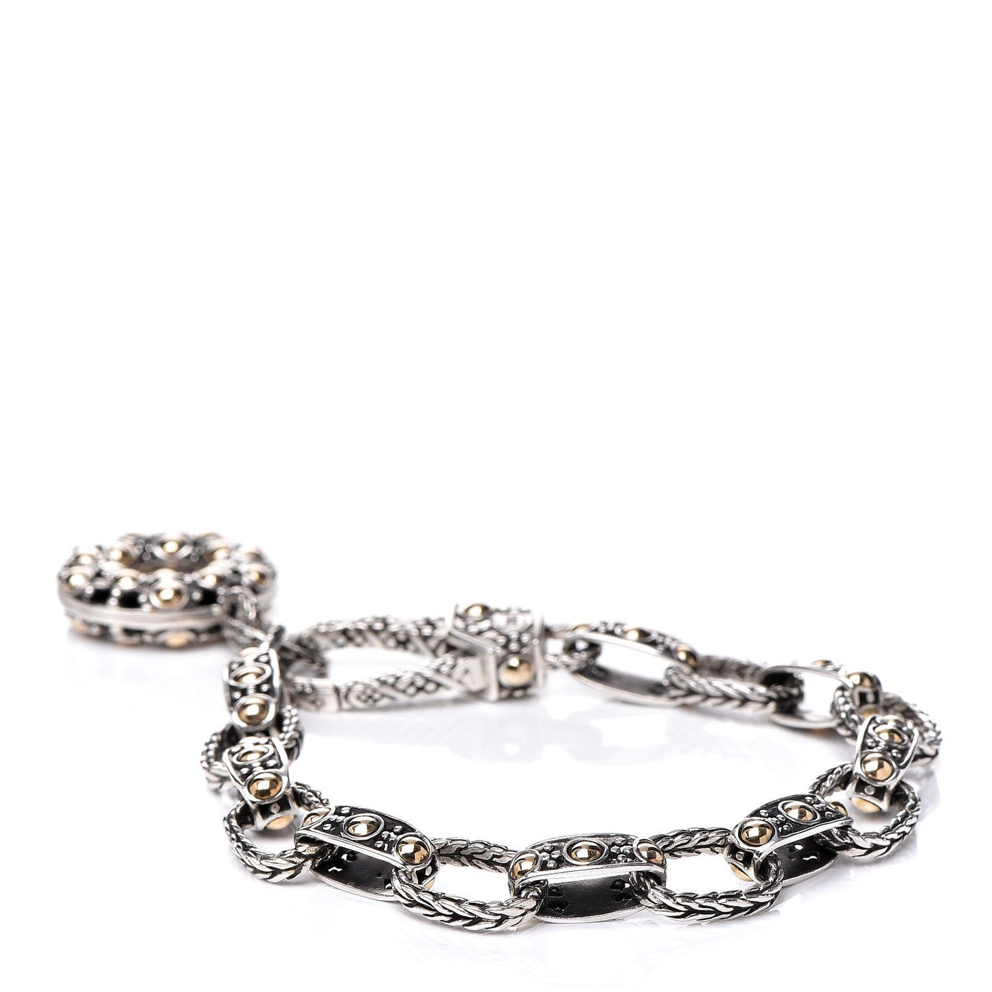 Sterling Silver 18K Yellow Gold Jaisalmer Charm Bracelet