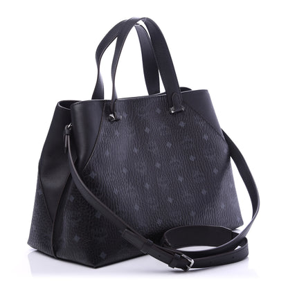 MCM Visetos Large Essential Tote Black 3 of 9