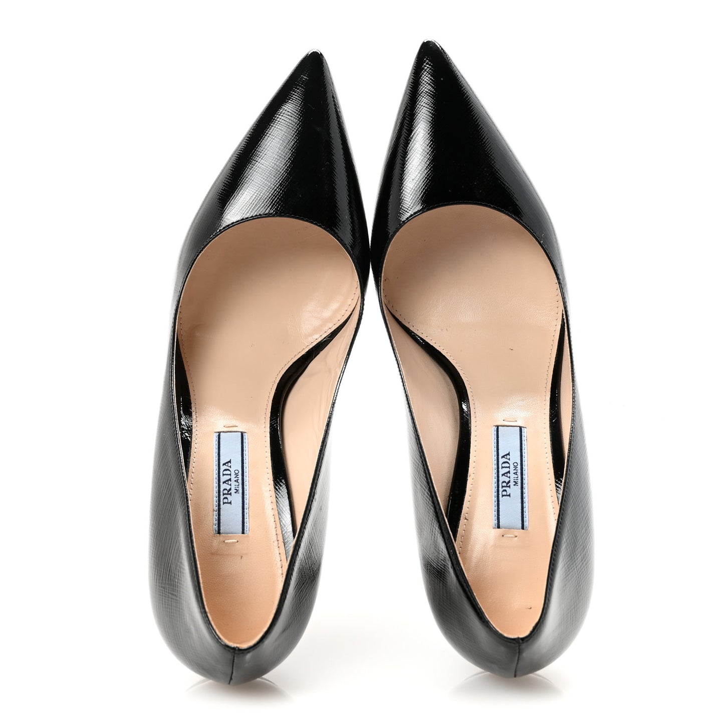 Saffiano Patent Pumps 38 Black