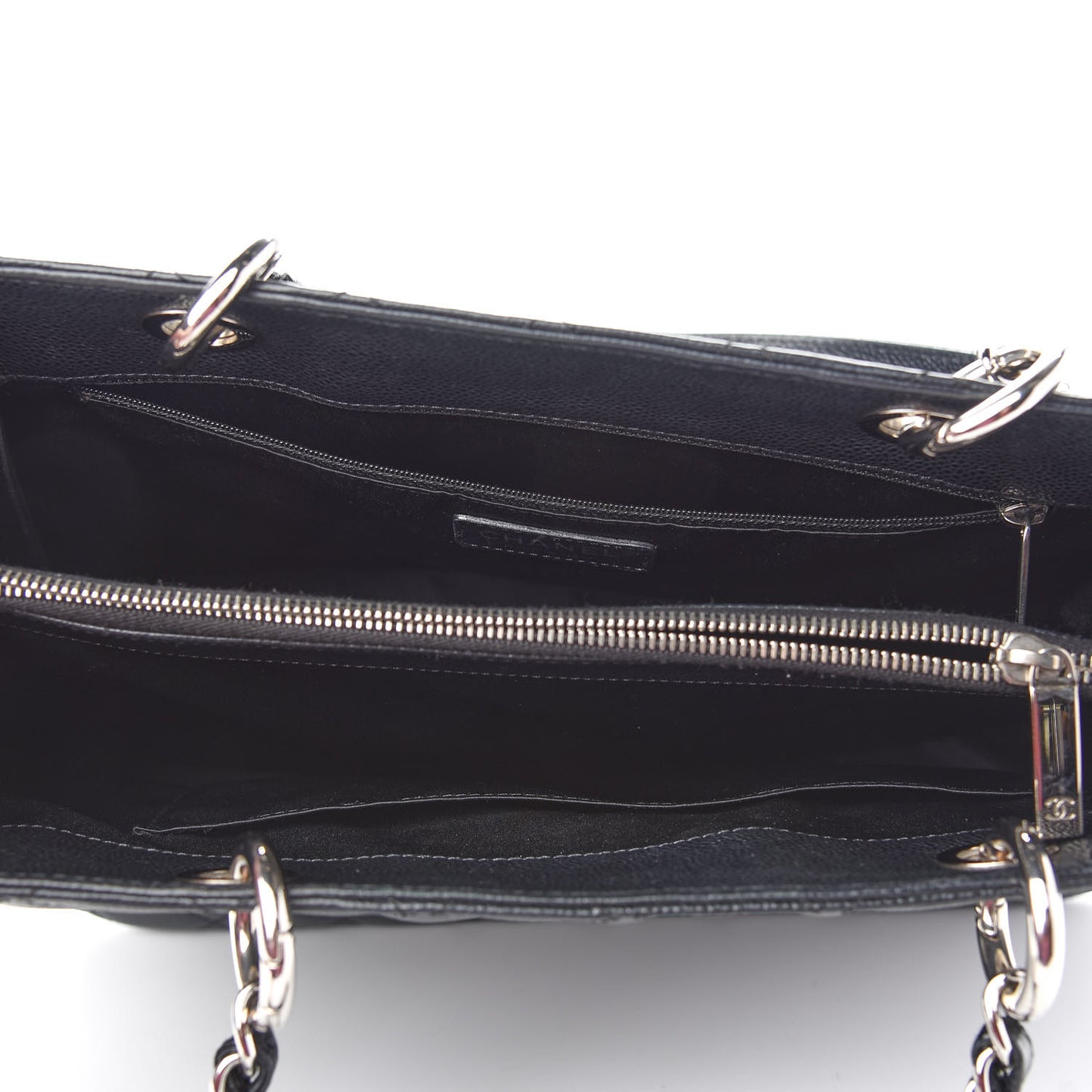 Caviar Quilted Grand Shopping Tote GST Black