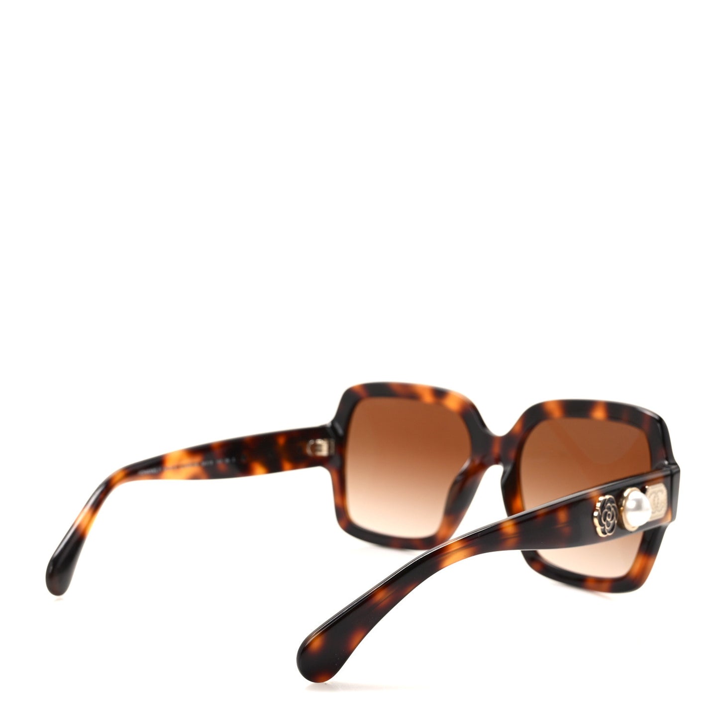Acetate Charms Pearl Square Sunglasses 5479-A Tortoise
