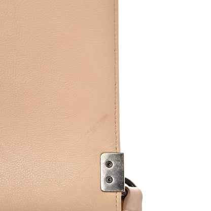 Chanel Calfskin Quilted Double Stitch New Medium Boy Flap Beige 9 of 10