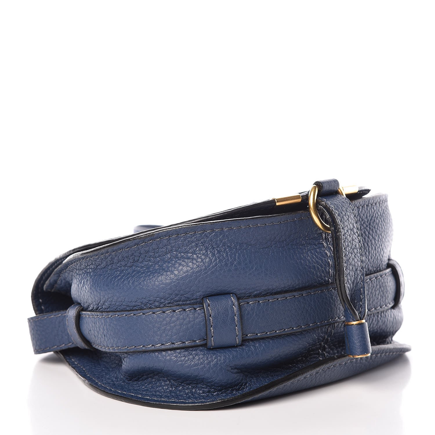 Chloe Calfskin Mini Marcie Round Crossbody Bag Royal Navy 4 of 10