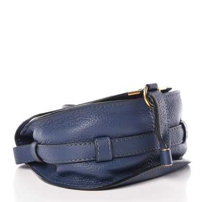 Chloe Calfskin Mini Marcie Round Crossbody Bag Royal Navy 4 of 10