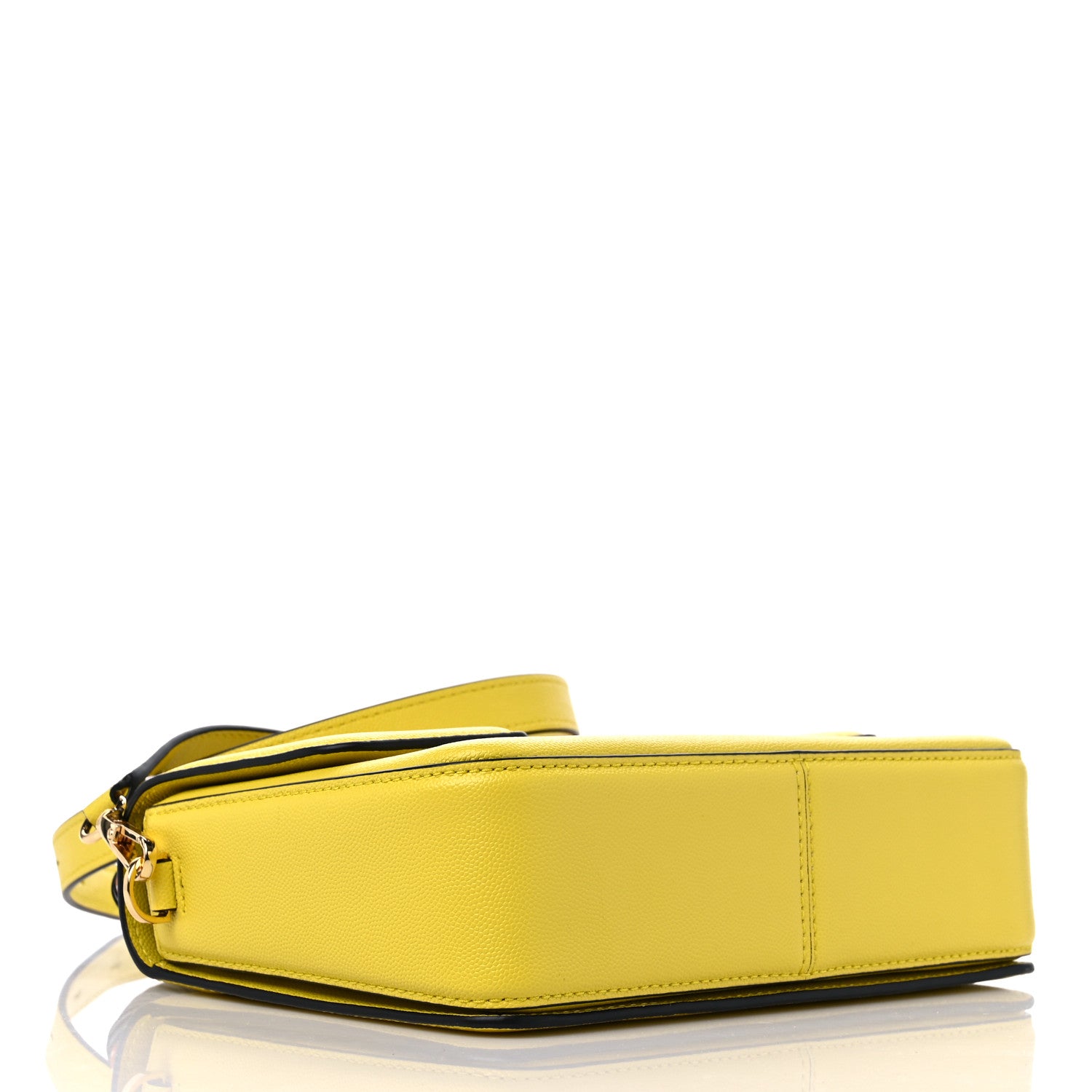 Marc Jacobs Textured Calfskin The J Link Shoulder Bag Yellow 4 of 9