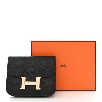 Hermes Epsom Constance Slim Wallet Black 9 of 9