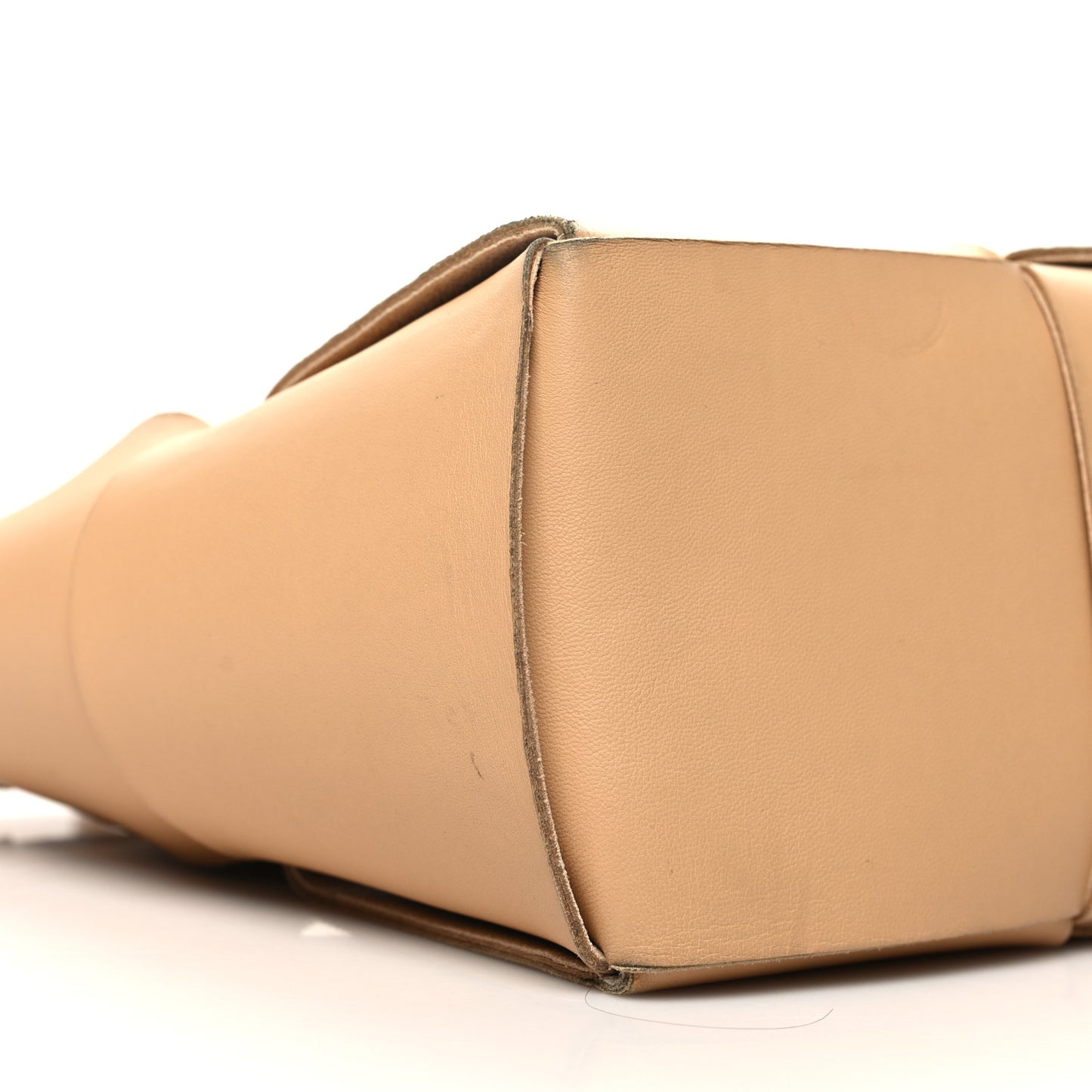 Nappa Maxi Intrecciato Small Arco Tote Almond