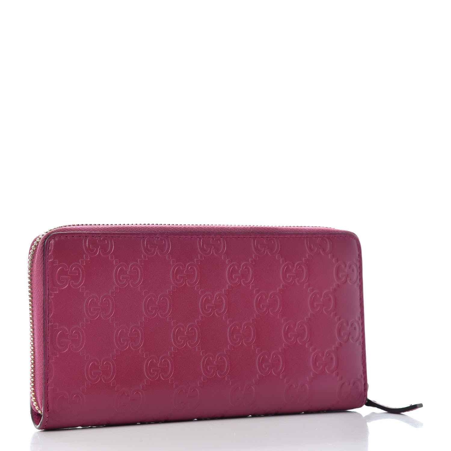 Gucci Guccissima Signature Bowy Zip Around Wallet Peonia Flower 3 of 6