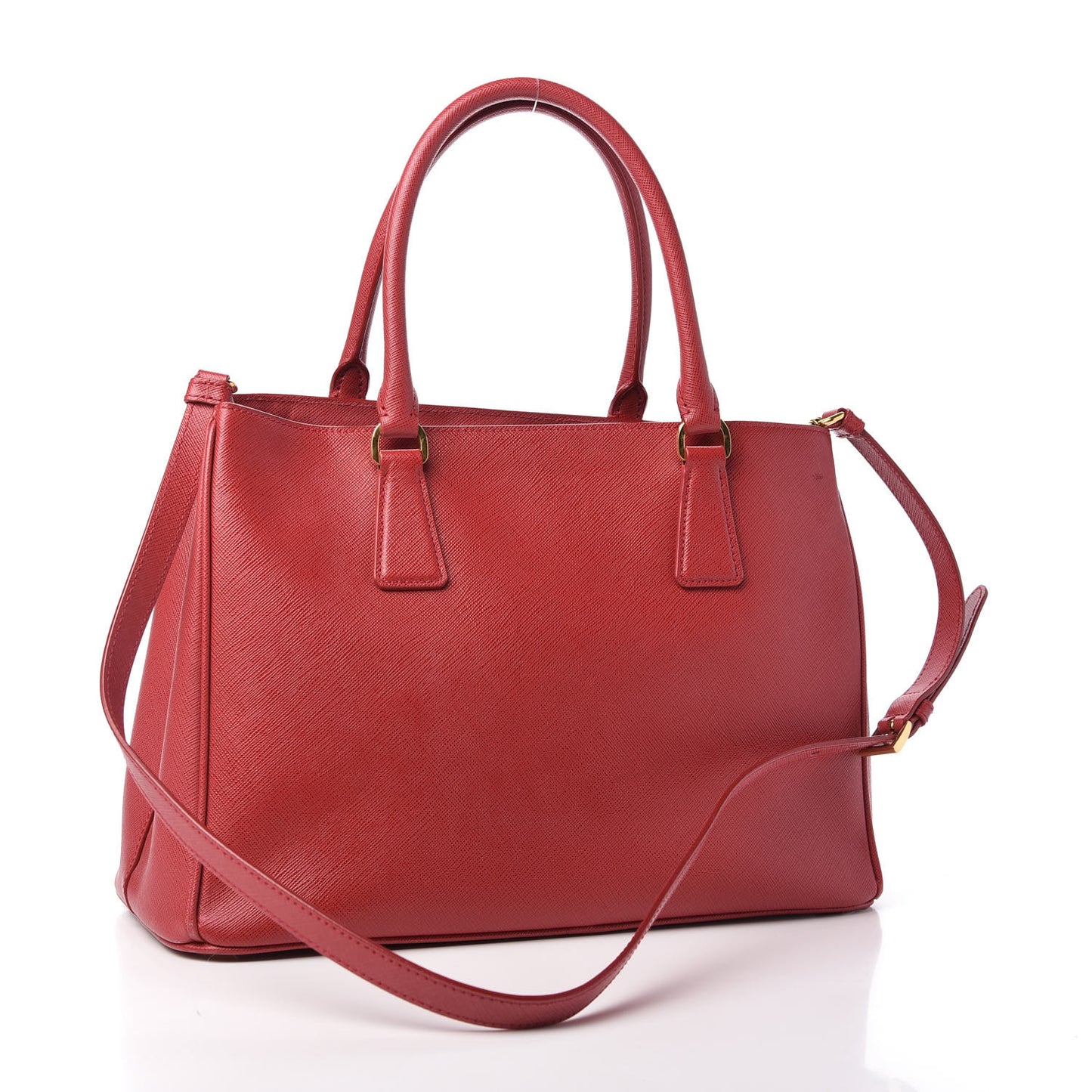 Saffiano Lux Medium Tote Fuoco
