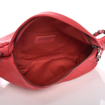 Chanel Caviar Quilted Zip and Carry Waist Bag Fanny Pack Pink 5 of 7