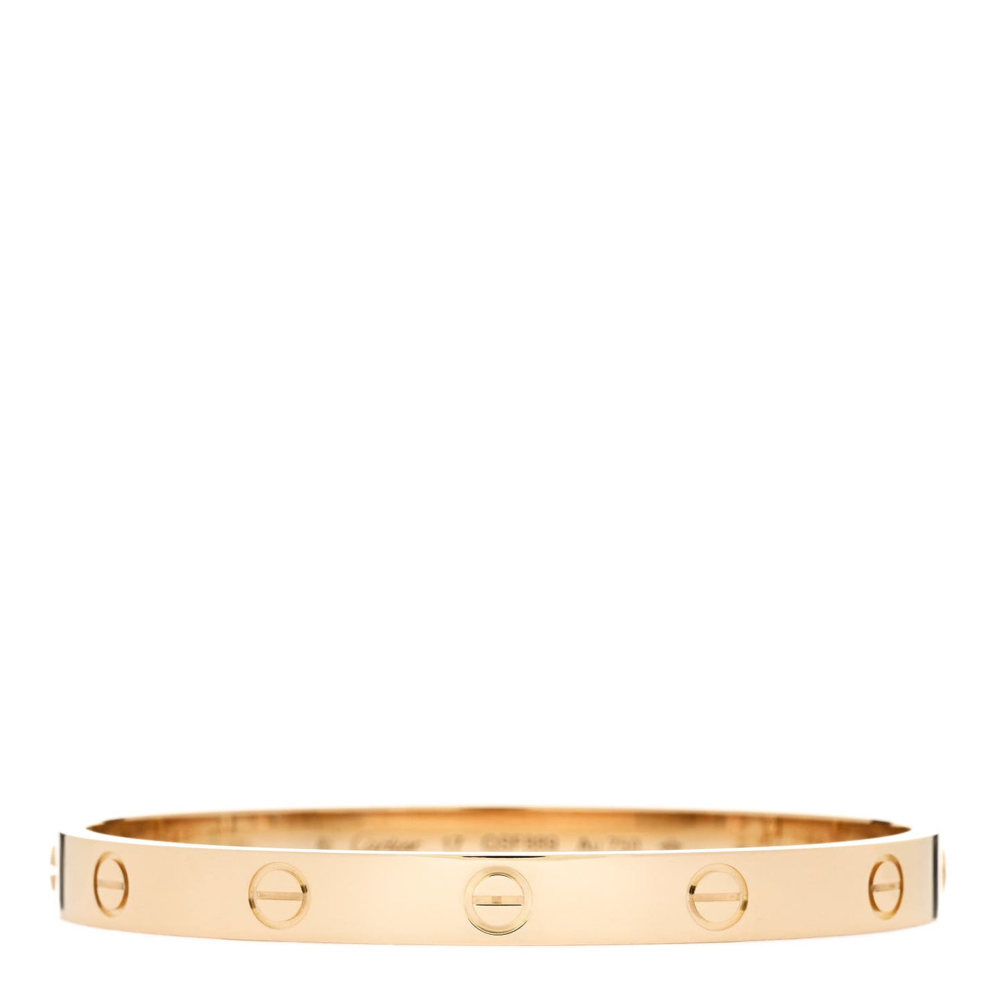 18K Yellow Gold LOVE Bracelet 17