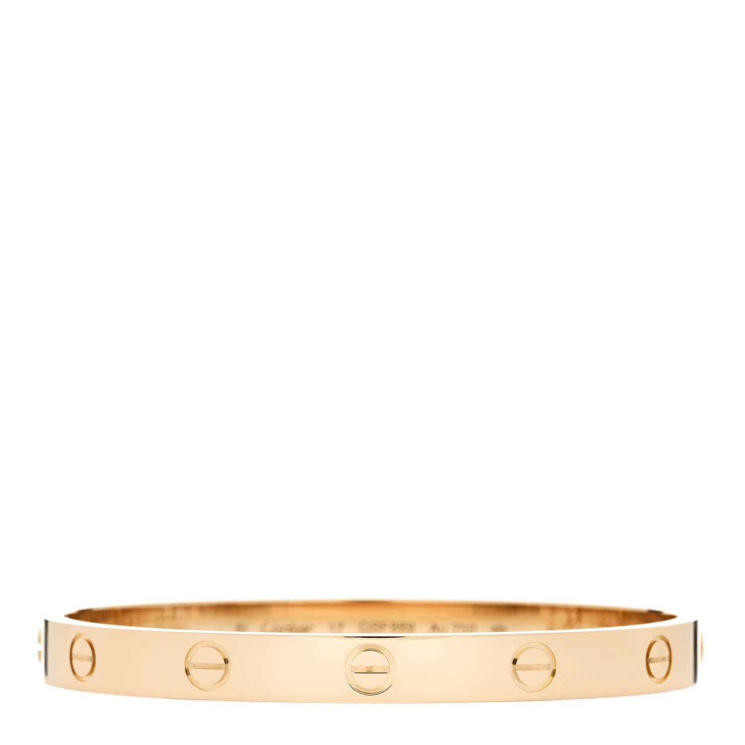 Cartier 18K Yellow Gold LOVE Bracelet 17 1 of 6