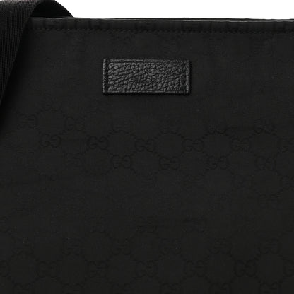 Gucci Nylon Monogram Large Messenger Black 8 of 10