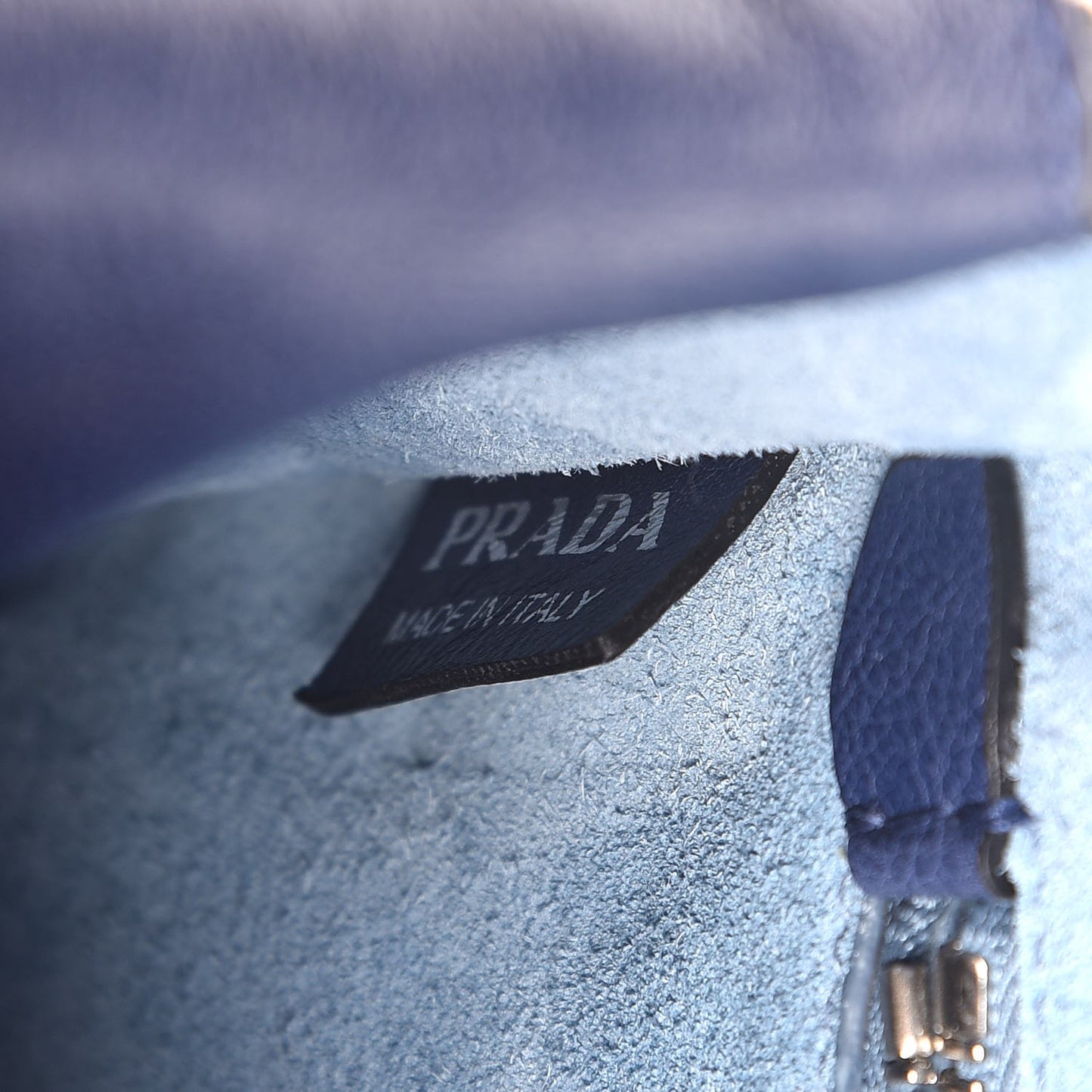Glace Calf Etiquette Flap Inchiostro Astrale