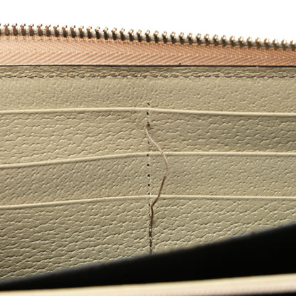 Gucci Monogram Metal Bar Zip Around Wallet Beige Ebony Off White 10 of 12