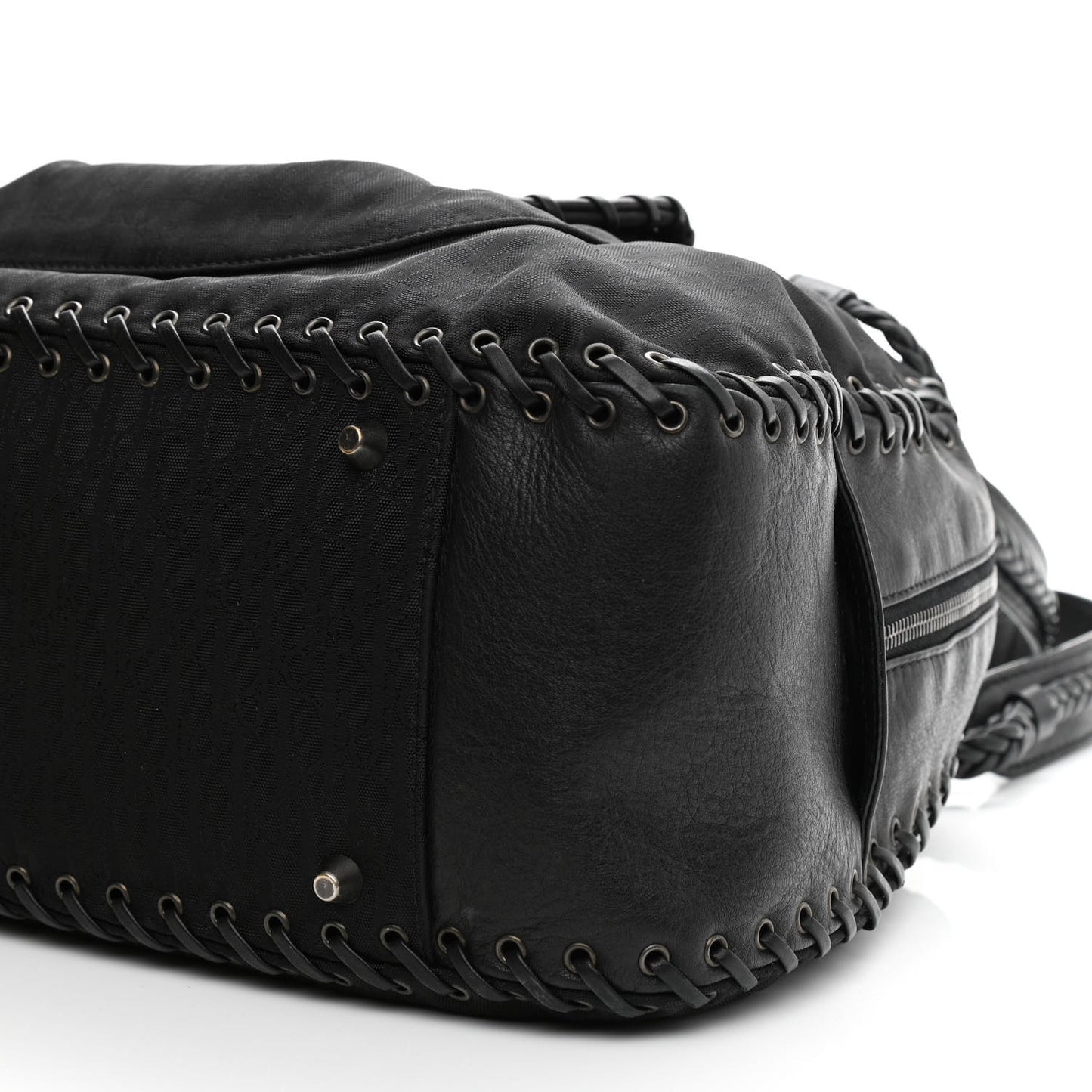 Monogram Ethnic Shoulder Bag Black