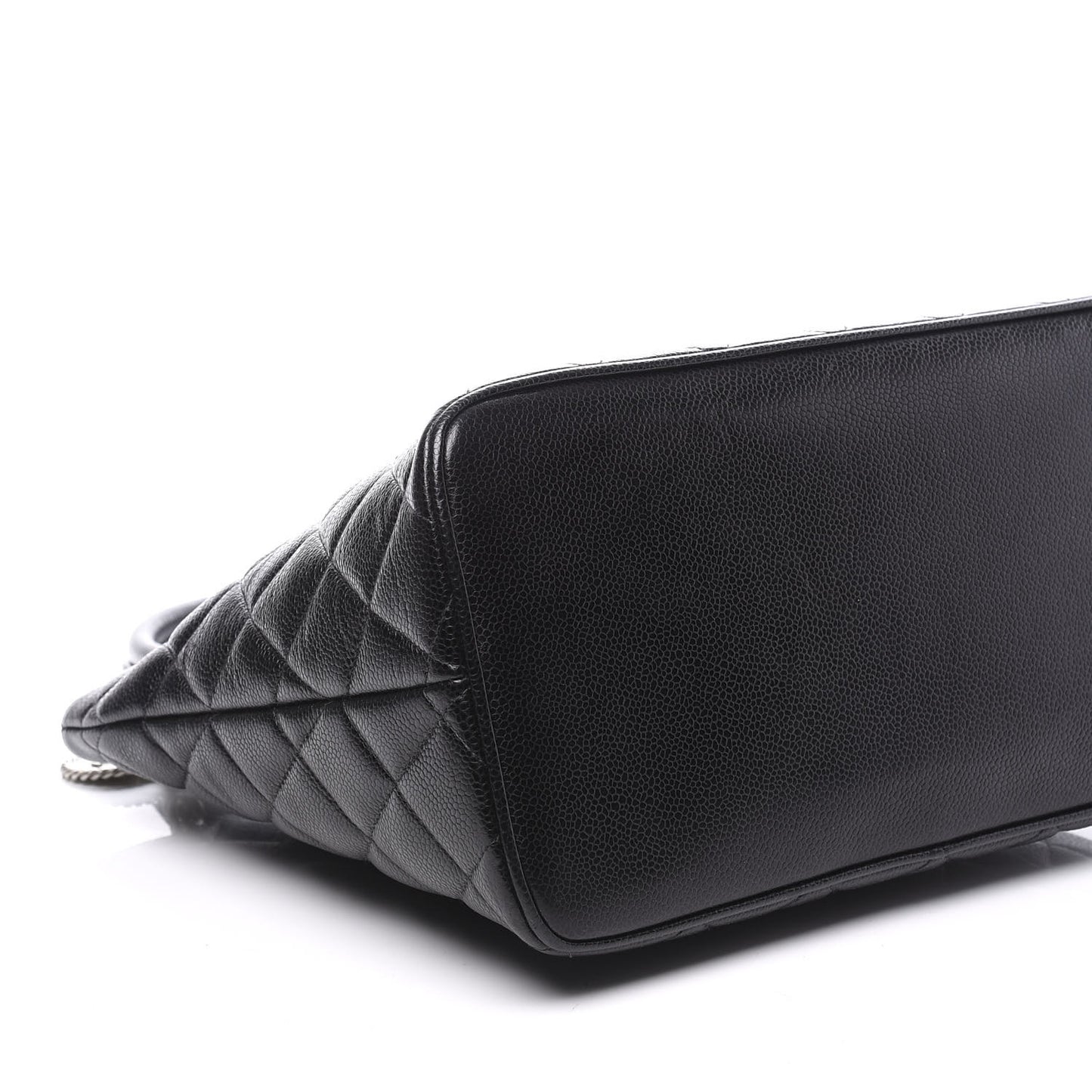 Caviar Quilted Medallion Tote Black